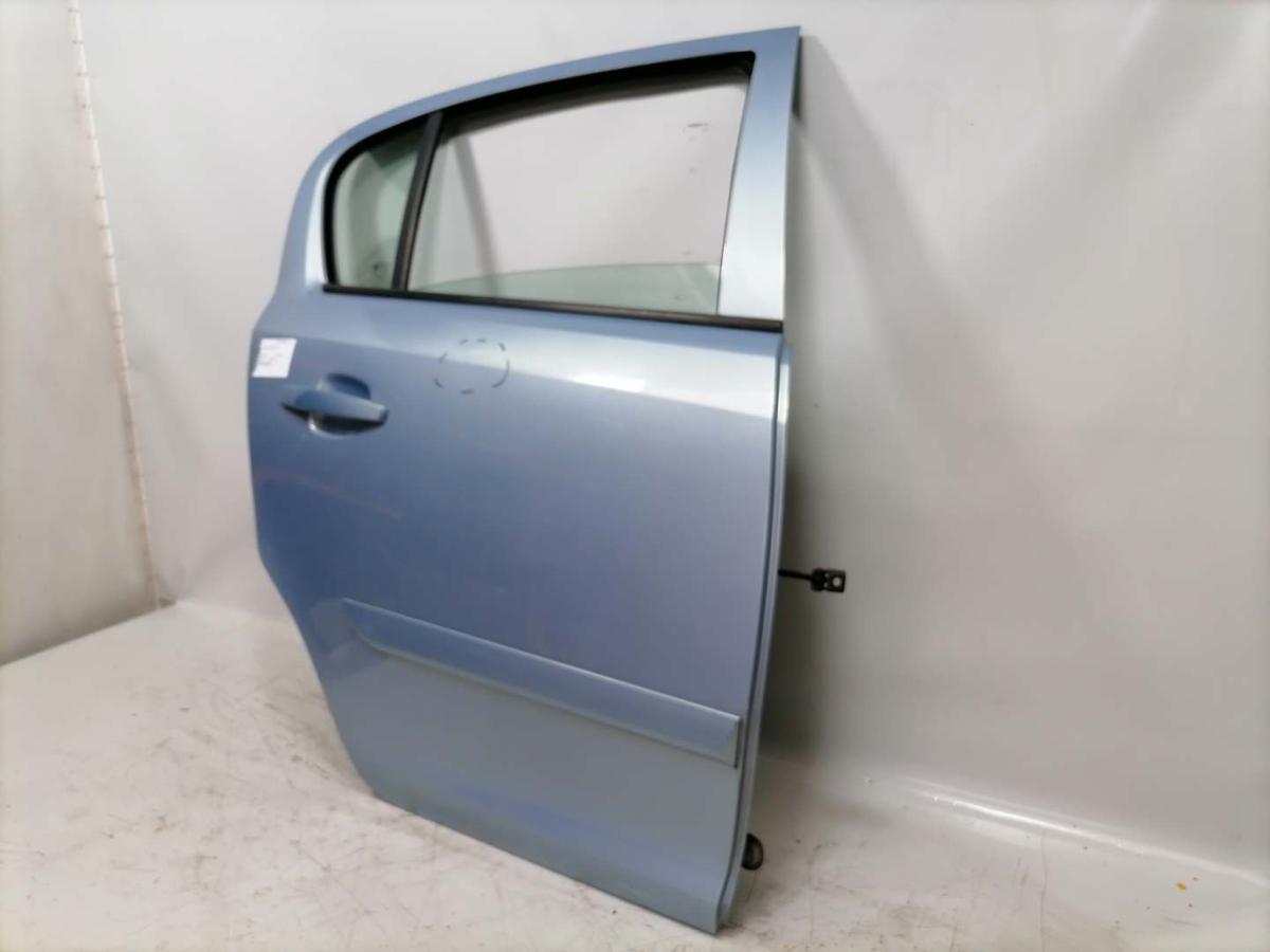 Opel Corsa D original Tür hinten rechts Z21C Aeroblau Rohbau BJ08